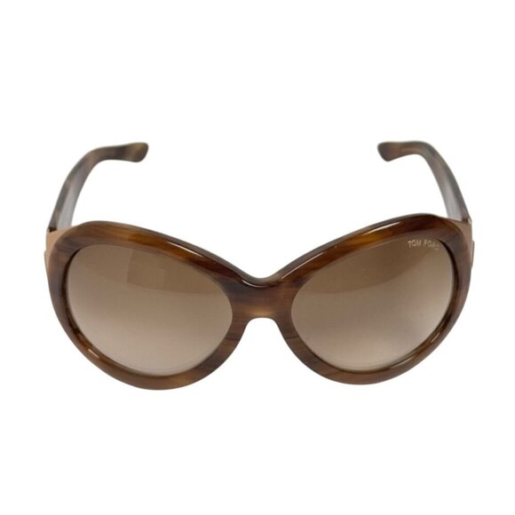 Tom Ford Elisabeth TF27 Sunglasses 62/17-125 Oval Brown Tortoise Gold Unisex - Picture 9 of 14